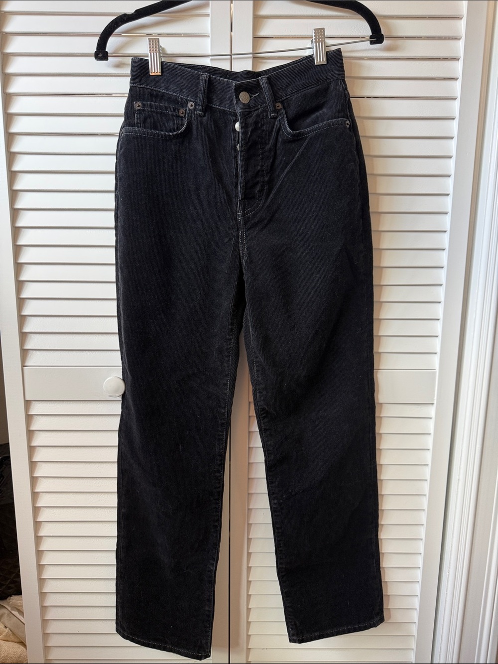 Acne Studios Corduroy Black Washed Pant